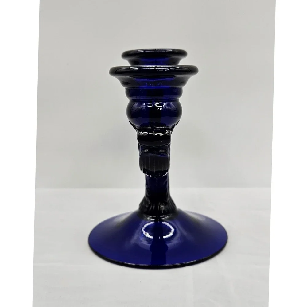 Cambridge Glass Co 3-lite #1307 Ornate Scroll Taper Candle Holder